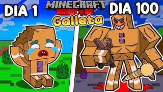 Sobreviví 100 DÍAS siendo una GALLETA en Minecraft HARDCORE!