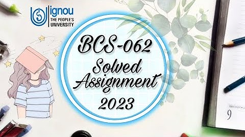 BCS-062 E-Commerce Solved Assignment 2023 #bca #ignou #ecommerce #assignment