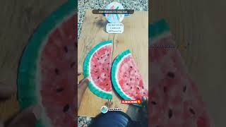 How to paper plate water melon craft✨❤️AK Art Gallery 🎨🖌️