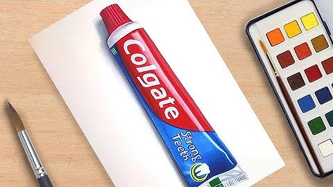 How to draw  3D Art COLGATE TOOTHPASTE TUBE | Surabhi Art Studio