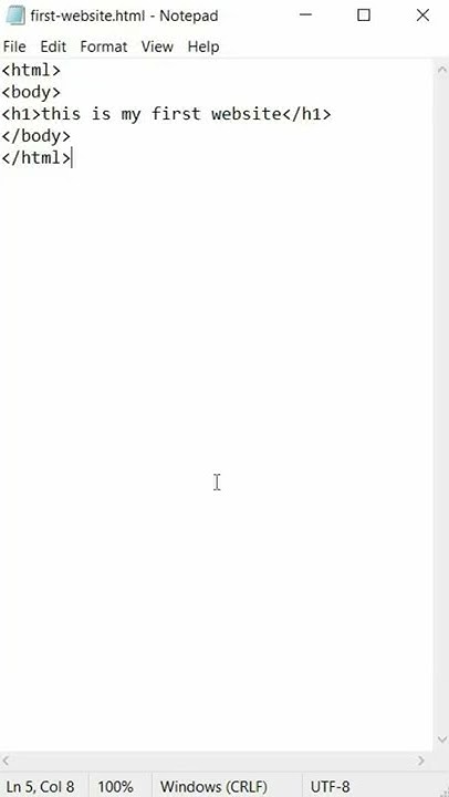 create your first website in just 30 second #html #website - YouTube