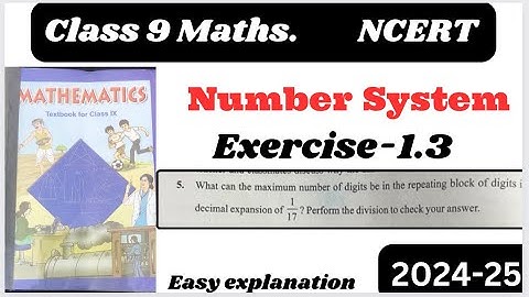 Class 9 Maths - Ex 1.3 Q.5 - Number System - Chapter 1 - Exercise1.3 - New Book 📕 2024-25 - NCERT