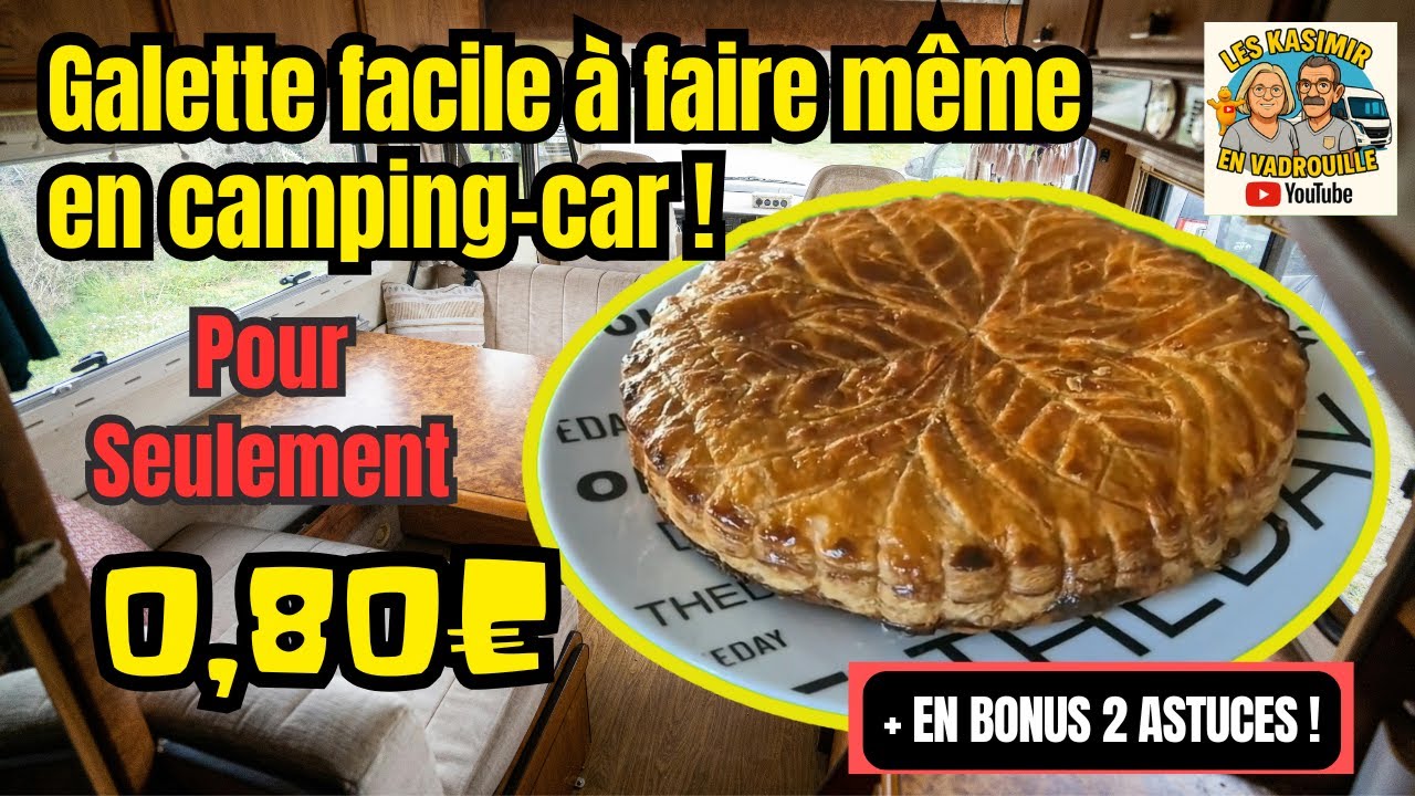 A faire même en camping-car ! la recette de la Galette des Rois maison! Plus facile et pas chère!