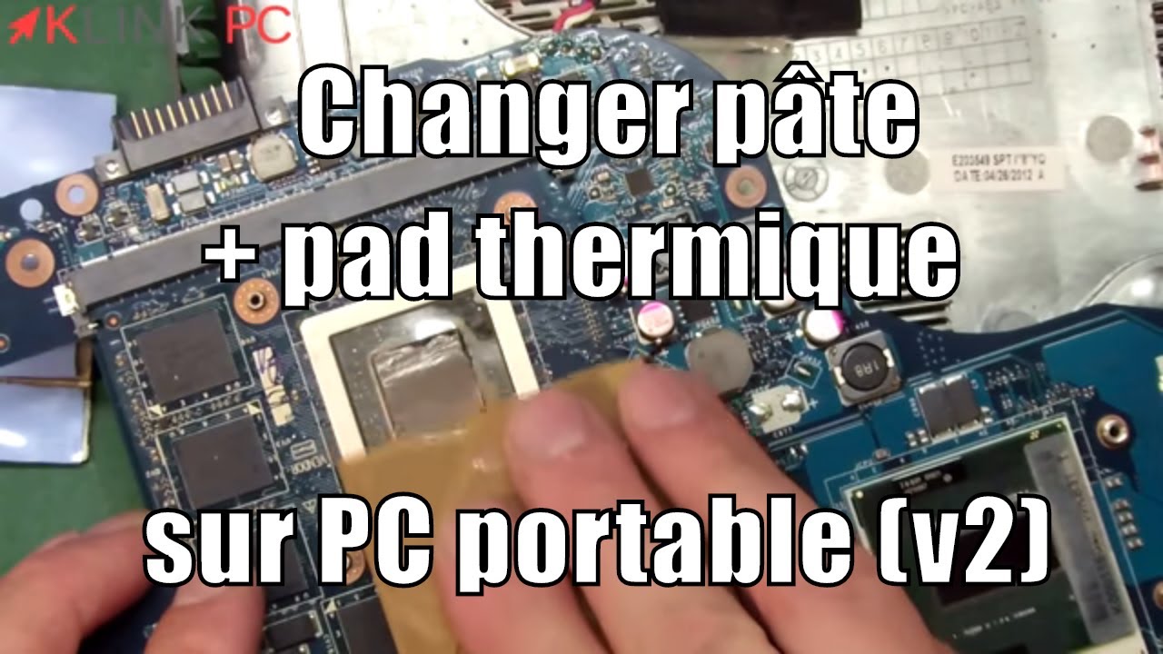 Changement de pâte thermique Processeur (CPU ) Pc portable