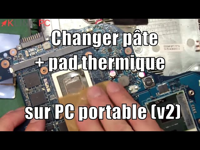 How to change the dough and the thermal pad on a laptop (version 2