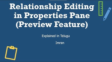 Relationship Editing in Properties Pane (Preview Feature) | Explained in Telugu | Power BI Telugu