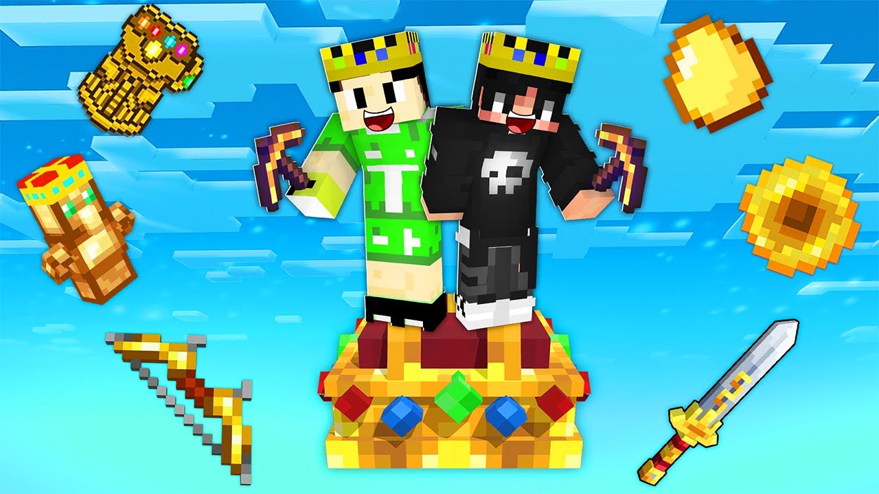 ماين كرافت عشت على بلوكة الملوك ولكن الحظ اسطوري !!؟