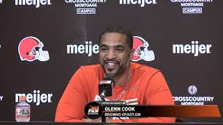 Browns Assistant GM Glenn Cook breaks down picks of WRs KC Concepcion/Denzel Boston, OT Spencer Fano