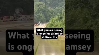 Ongoing galamsey at the River Pra #ghana #onuatv #galamsey