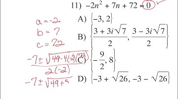 Algebra 2 Module 3 Quiz Review