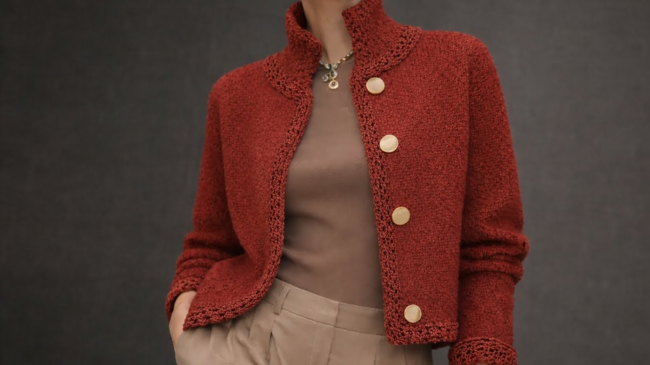 Узор спицями. Рівний край, що не закручується. Окантовка для жакета та кардигана.Knitting pattern. 