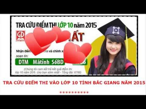 XEM ĐIỂM THI VÀO LỚP 10 THPT TỨ SƠN - BẮC GIANG Năm 2015