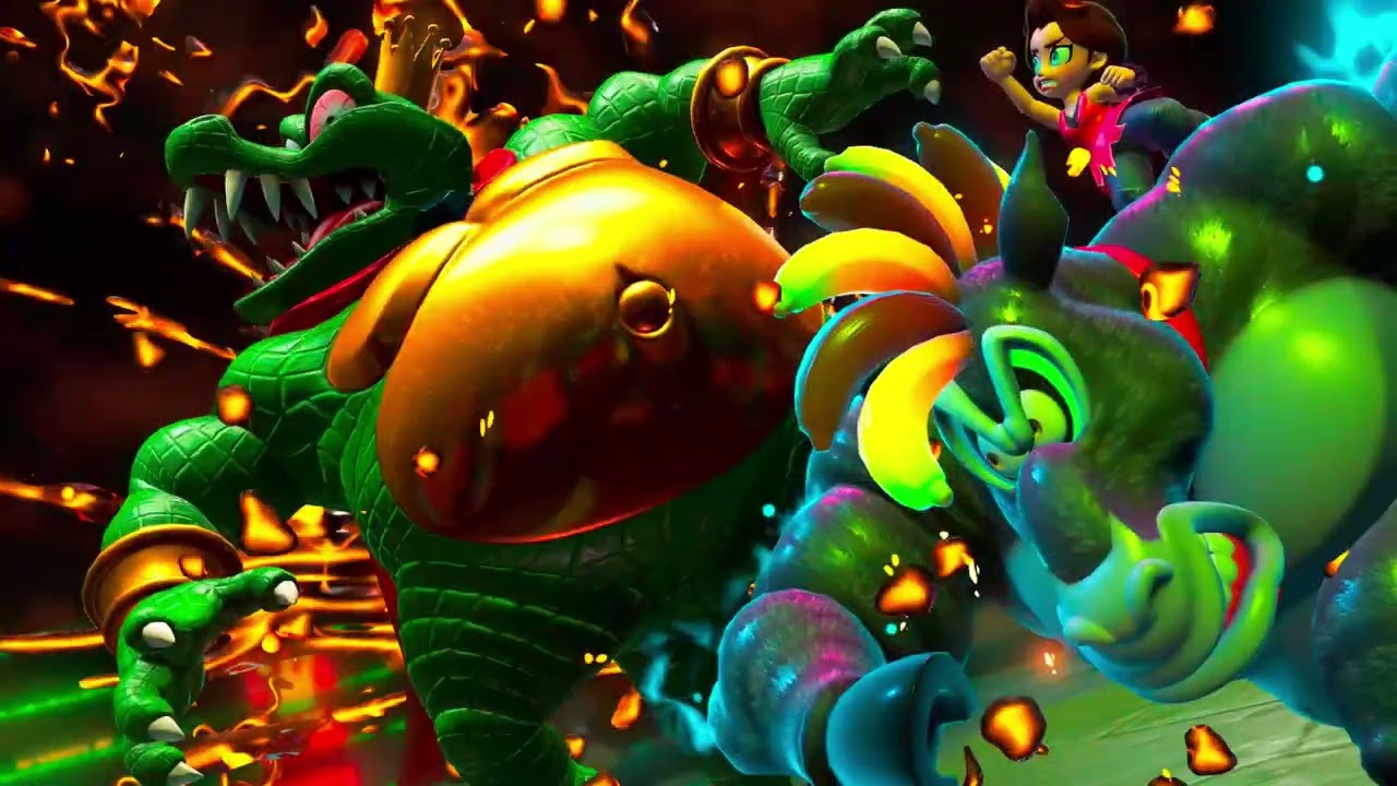 Donkey Kong Bananza: Defeating King K. Rool with different forms. (Part 2)