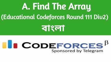 A. Find The Array | Codeforces Solution | Educational Codeforces Round 111 Div2 | C++