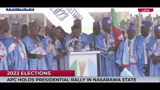 [ Live ] Tinubu's Speech At APC Presidential Campaign Rally In Nasarawa State
