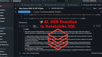 23. AI_GEN Function in Databricks SQL