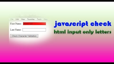 Javascript 15 - 8 - Validando Input com Expressões Regulares