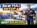 घर पर Solar System कैसे लगाएं? 3KW Hybrid Full Setup (2026) #solar