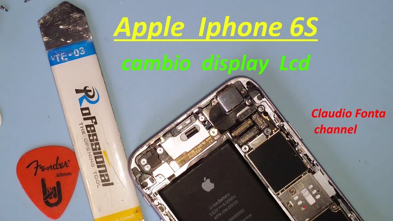 how to replace LCD display of Apple Iphone 6S - YouTube