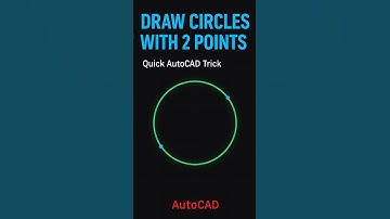 AutoCAD Trick: Draw a Perfect Circle Using Just Two Points!