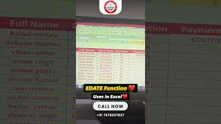 EDATE Function in Excel | Add Months to Date Easily