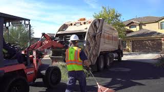 Bulk Trash ⇨ 32 YD McNeilus Rear Load Garbage Truck