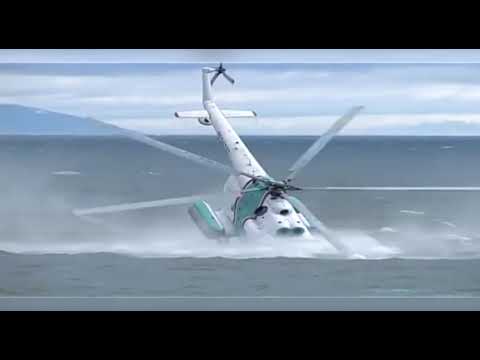 İnsan ürəyi daşıyan helikopterin qəza anı - Dəhşətli helikopter qəzaları