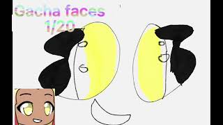 1 Out Of 20 Gacha Faces I Drew