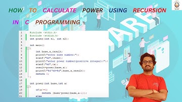 How to calculate power using recursion in C programming