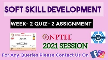 Soft Skill Development | Week 2 Answers | NPTEL ||