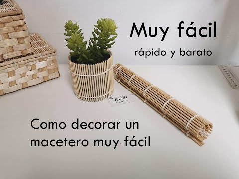 Como decorar un macetero