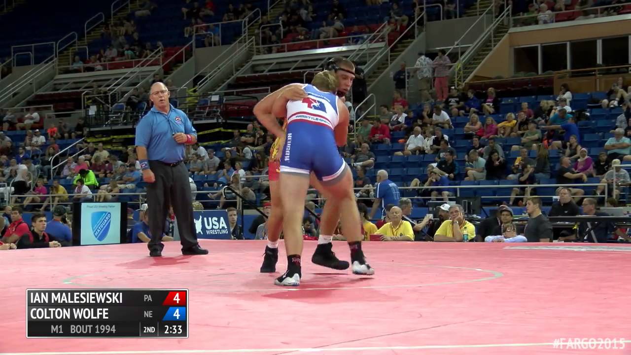 195 Semifinal - Colton Wolfe (Nebraska) vs. Ian Malesiewski ...