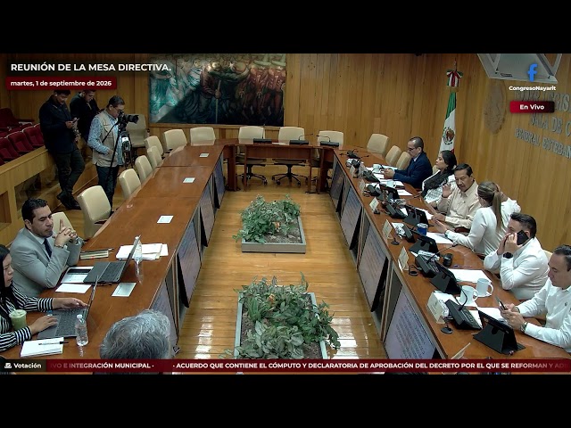 🌐 REUNIÓN DE LA MESA DIRECTIVA - Martes, 01 de septiembre de 2026