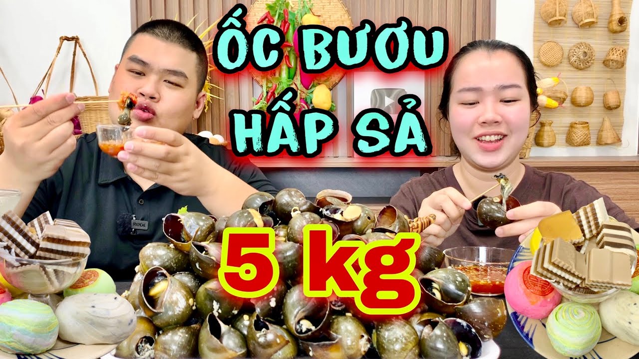 Tuyên Bố Sẽ Ăn Hết 5kg Ốc Bươu Hấp Sả Bé Kim Làm Mập Toát Mồ Hôi Thật Sự | Thằng Mập Food | Tập 736