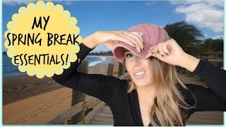 MY SPRING BREAK/VACATION ESSENTIALS + TIPS!!