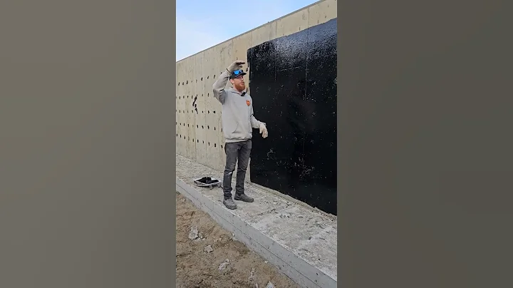 Luke explains the purpose of the black tar on a foundation wall. What should he explain next?