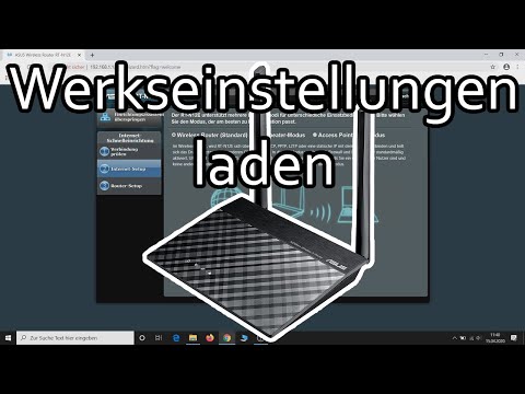 ASUS Router auf Werkseinstellungen zurücksetzen (Asus RT N12E)