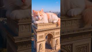 Giant Cat Takes A Nap On Nyc Monument The Cutest City Invasion Ever