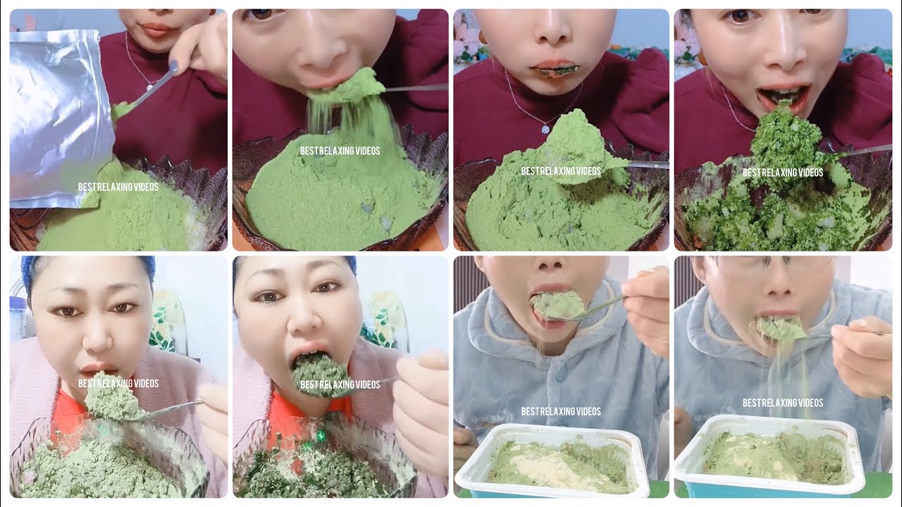 asmr-heavy-matcha-powder-eating-by-queen-matcha-ice-mukbang