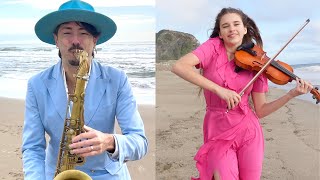 Sarà perchè ti amo 🇮🇹 Sax & Violin | Daniele Vitale e Karolina Protsenko Resimi