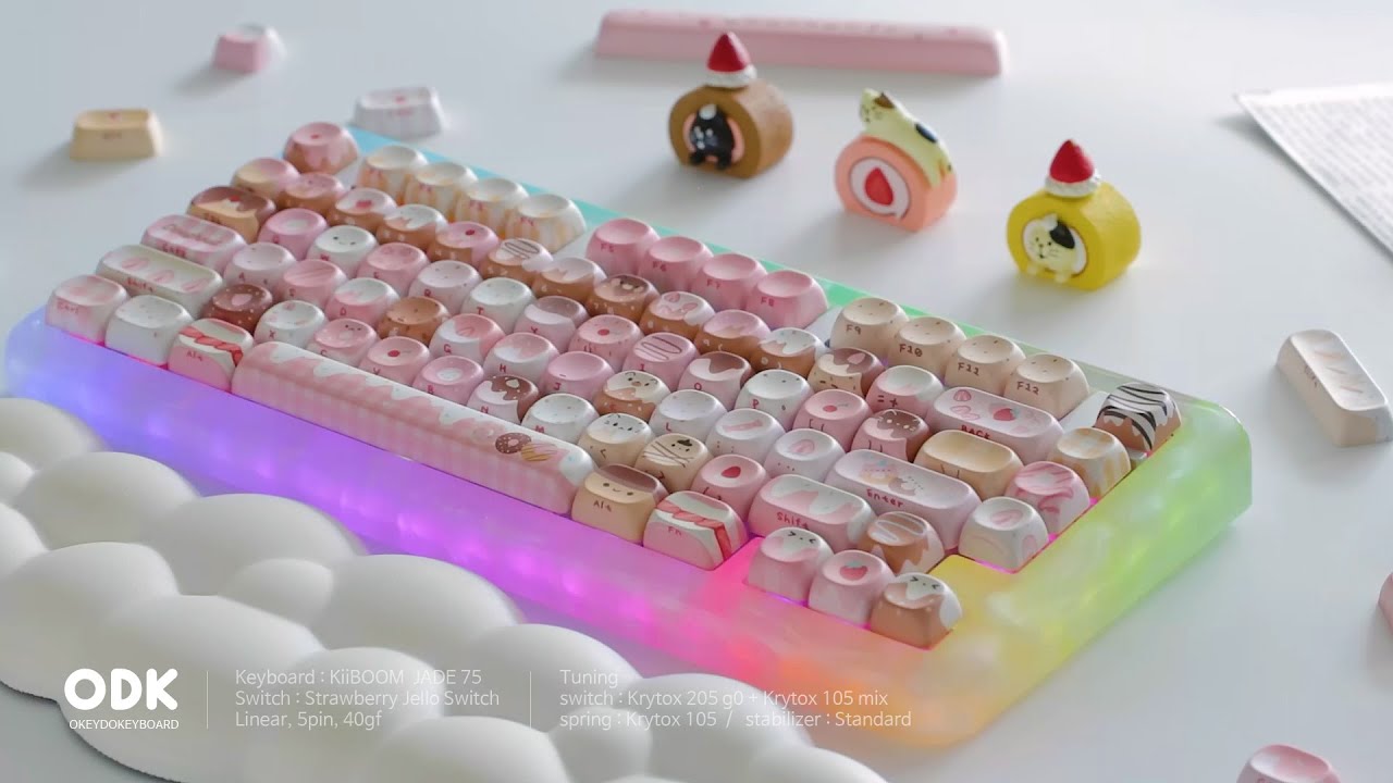 영롱 그 잡채! 키붐 Kiiboom JADE75 / 레진 키보드