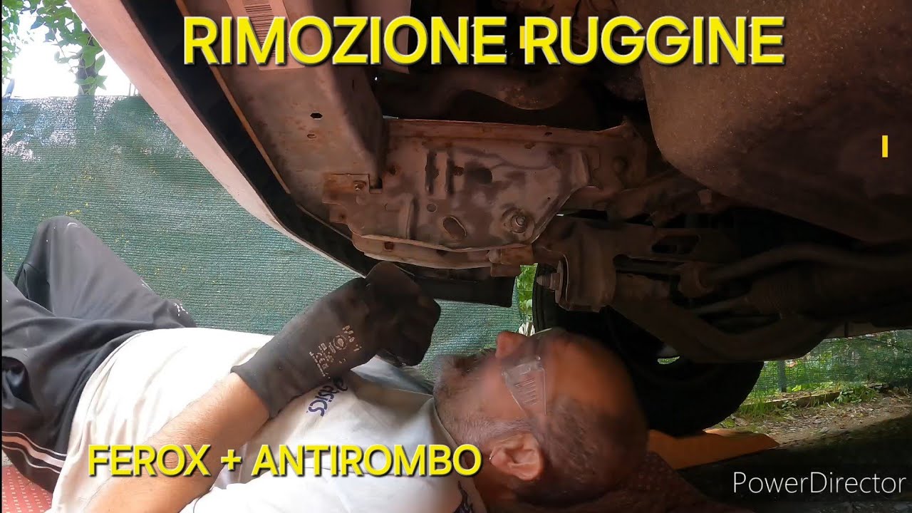 Ho rimosso la ruggine dal telaio del#camper #faidate