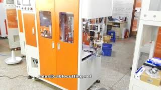 Fully automatic feeding cable cutting winding and binding machine