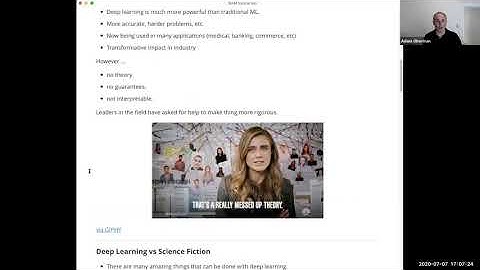 AN20: Generalization Theory in Machine Learning
