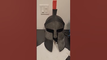 Spartan Helmet on the #bambu x1c. want a #series  for this #build ? let me know - #comment #3dprint