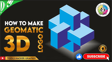 How to make Geomatic 3D Logo by Tools Hacker Graphix
