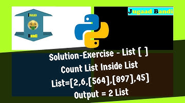 Solution Exercise List inside list Python Tutorial Hindi