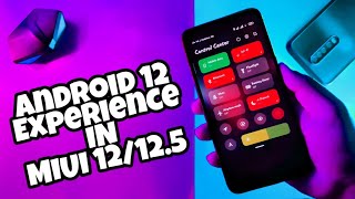 MIUI 12/12.5 Android 12 control Centre Experience 🔥