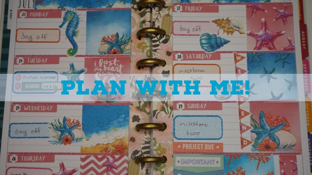Plan With Me//mini happy planner//ft Little Fox Planner