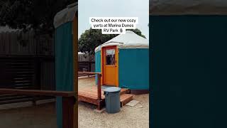 Would You Stay In These Cute Yurts Just Outside Of Monterey, Ca? Marina Dunes Rv Park